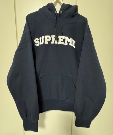 Supreme Collegiate Hooded Sweatshirt "Navy"