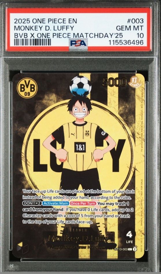 モンキー・D・ルフィ L [ST13-003]【英語版】(プロモーションカード「ボルシアドルトムント × ONE PIECE マッチデー 2025」)