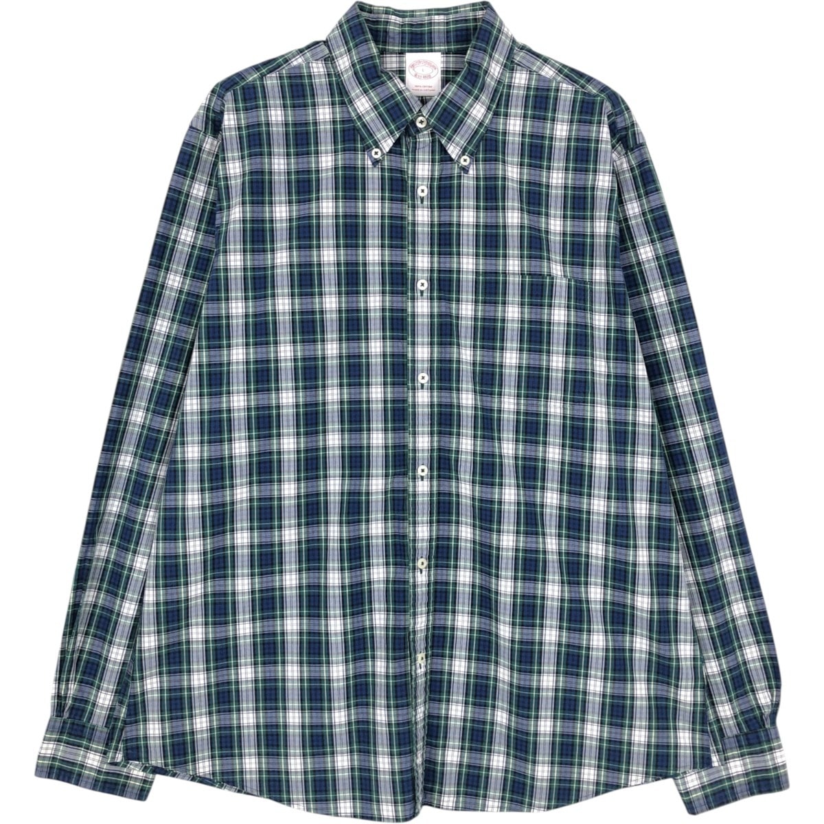 古着 ブルックスブラザーズ Brooks Brothers Est.1818 長袖 ボタンダウンチェックシャツ メンズL相当/eaa663000