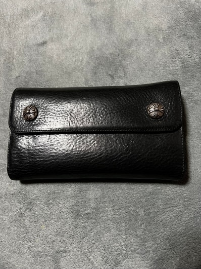 Chrome Hearts Wave Wallet Leather "Black"