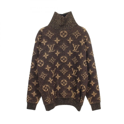 ルイ・ヴィトン LOUIS VUITTON ルレックス モノグラム ハイネック ニット 衣料品 トップス ウール ナイロン レディース ブラウン系 RW221W IS5 FMKL03 【中古】