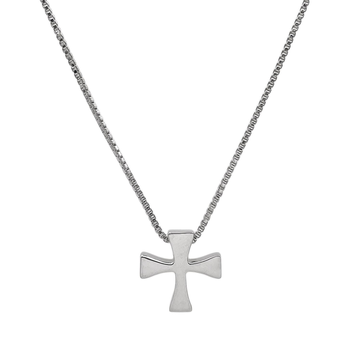 TIFFANY&Co. ティファニー マルタクロス ネックレス
 ペンダント ロザリオ SV925 シルバー 新品仕上済 ユニセックス
 【中古】