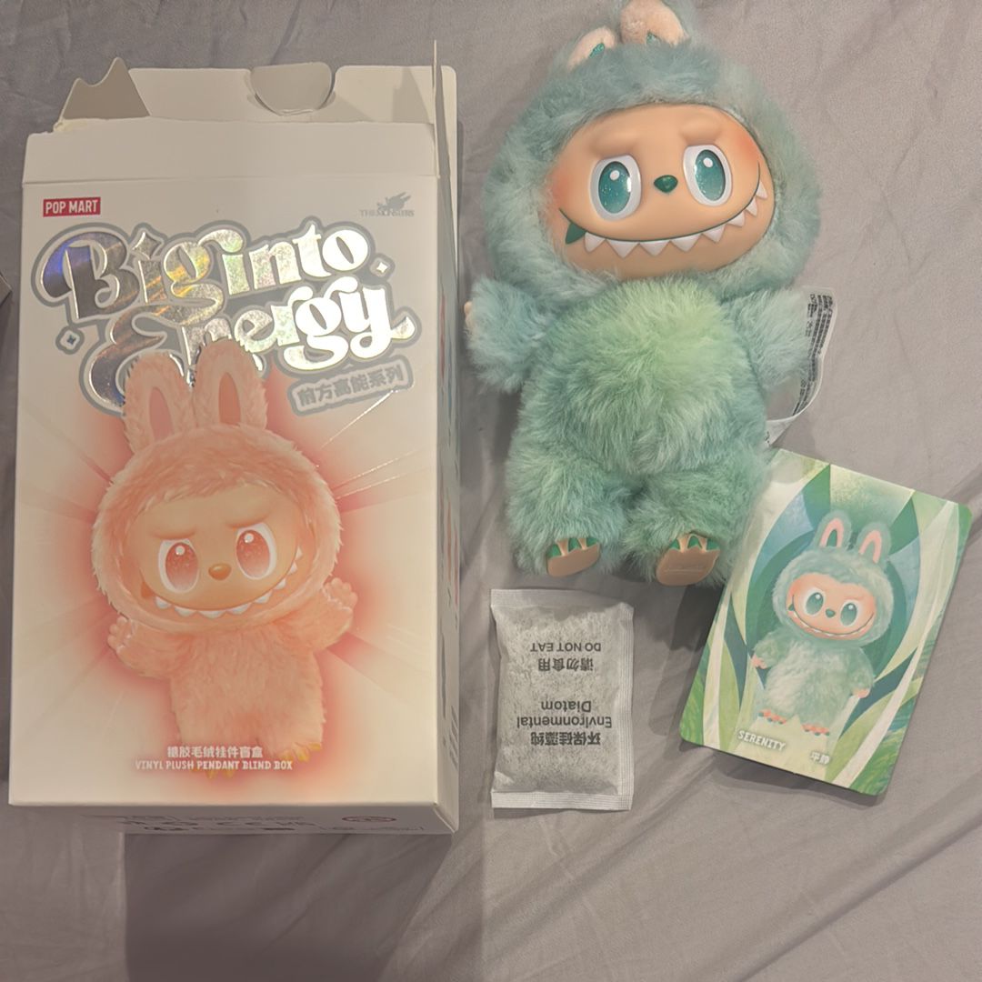 POP MART THE MONSTERS (LABUBU) Big into Energy Series Plush Pendant SERENITY