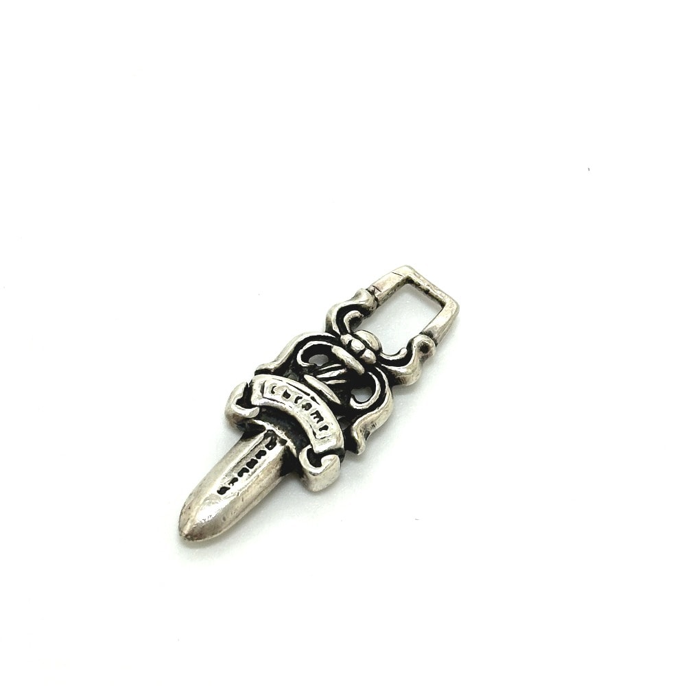 クロムハーツ CHROME HEARTS 5DAGGER ZIP1 5ダガーチャーム 小 チャーム SV925 シルバー