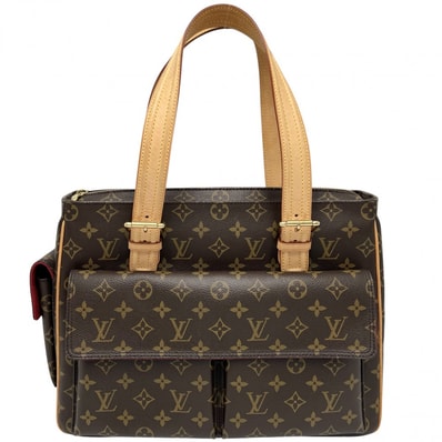 LOUIS VUITTON ルイヴィトン トートバッグ ミュルティプリシテ ハンドバッグ 肩掛け M51162 モノグラムキャンバス ブラウン 茶 ゴールド金具 レディース【中古品】