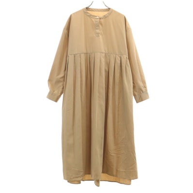 BEAMS HEART ビームスハート 長袖 ロングワンピース ベージュ