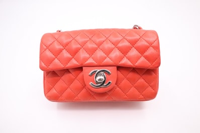 シャネル ミニマトラッセ チェーンショルダーバッグ レッド