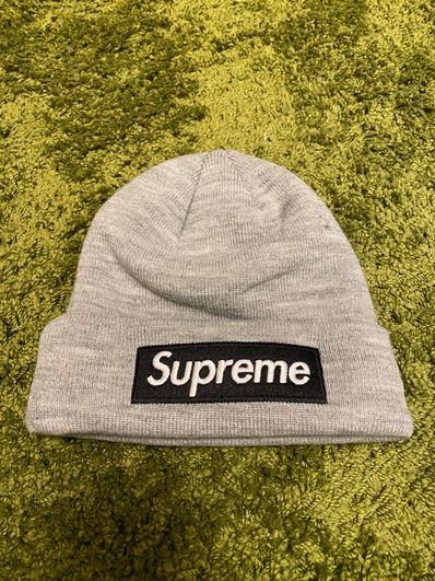Supreme New Era Box Logo Beanie "Heather Grey"
