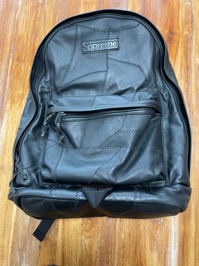 Supreme Patchwork Leather Backpack 23L "Black"