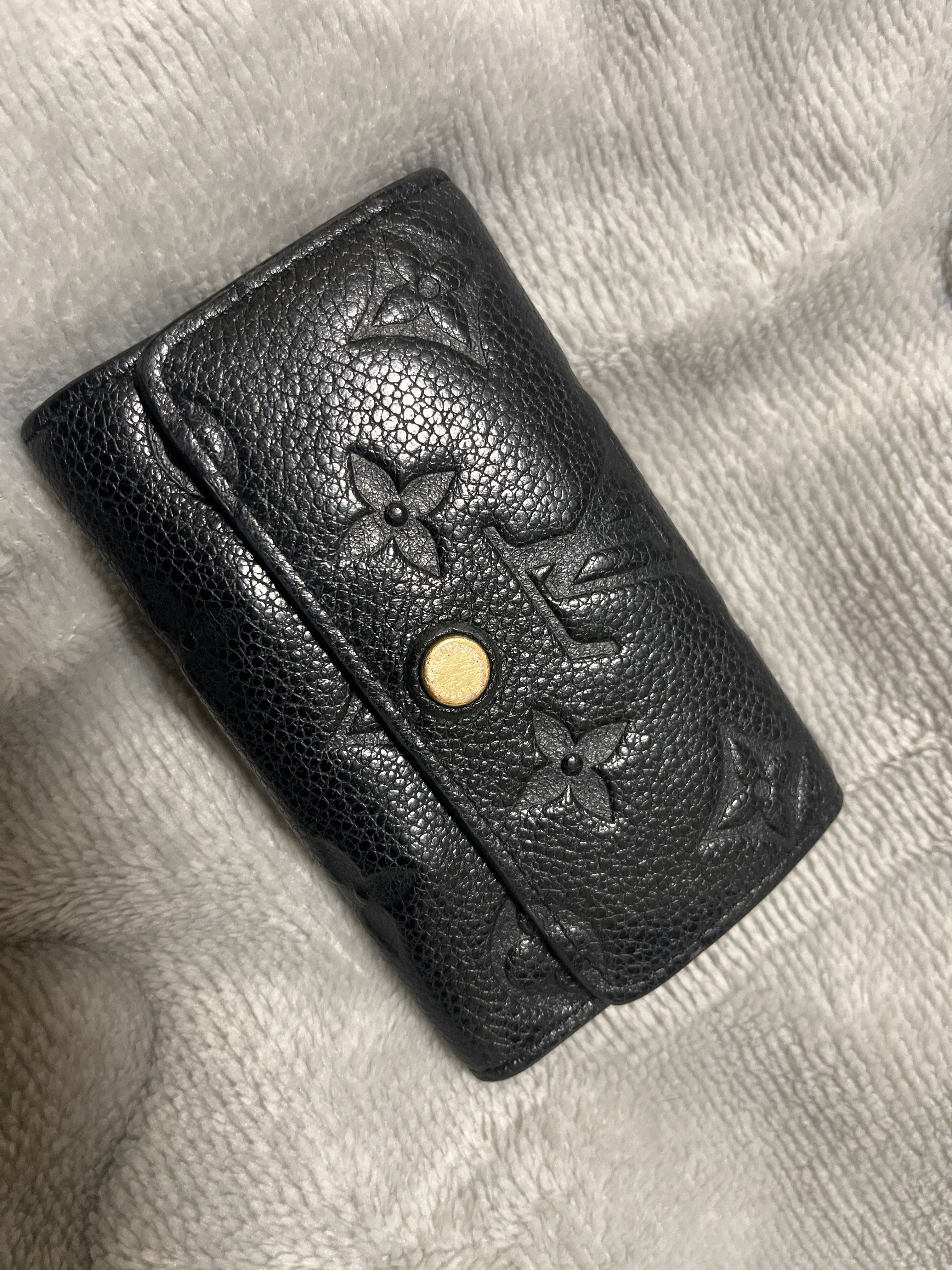 Louis Vuitton 6 Key Holder Monogram Empreinte Leather "Noir"