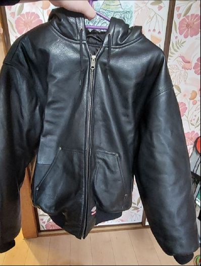 Supreme x Dickies Hooded Leather Work Jacket "Black"
