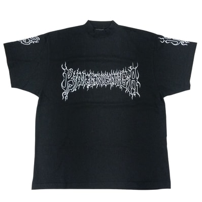 BALENCIAGA バレンシアガ DARKWAVE Tシャツ 半袖Tシャツ L ブラック メンズ【中古】