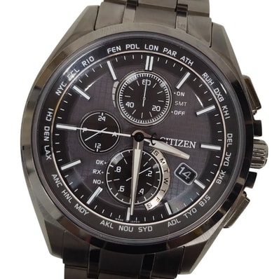 CITIZEN シチズン H804-T019731 アテッサ クロノグラフ エコドライブ ソーラー電波 腕時計 正規品 / C615