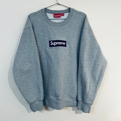 Supreme Box Logo Crewneck "Heather Grey" (22FW)