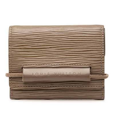 ルイ ヴィトン エピ ポルトフォイユ エラスティック 三つ折り財布 M6346C ブラウン系 レザー レディース LOUIS VUITTON 【中古】