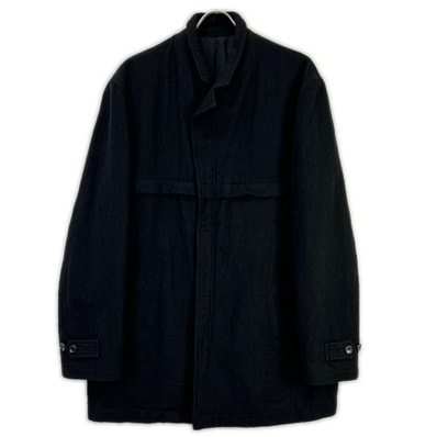 コムデギャルソンオム 90s 田中オム HJ-070780 ブラック 圧縮ウール ジップ コート M