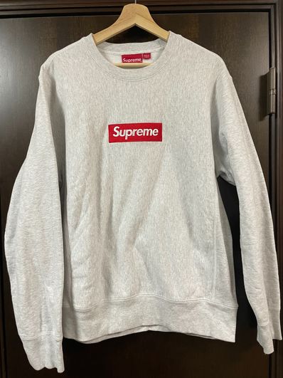 Supreme Box Logo Crewneck Sweatshirt "Ash Grey" (18FW)