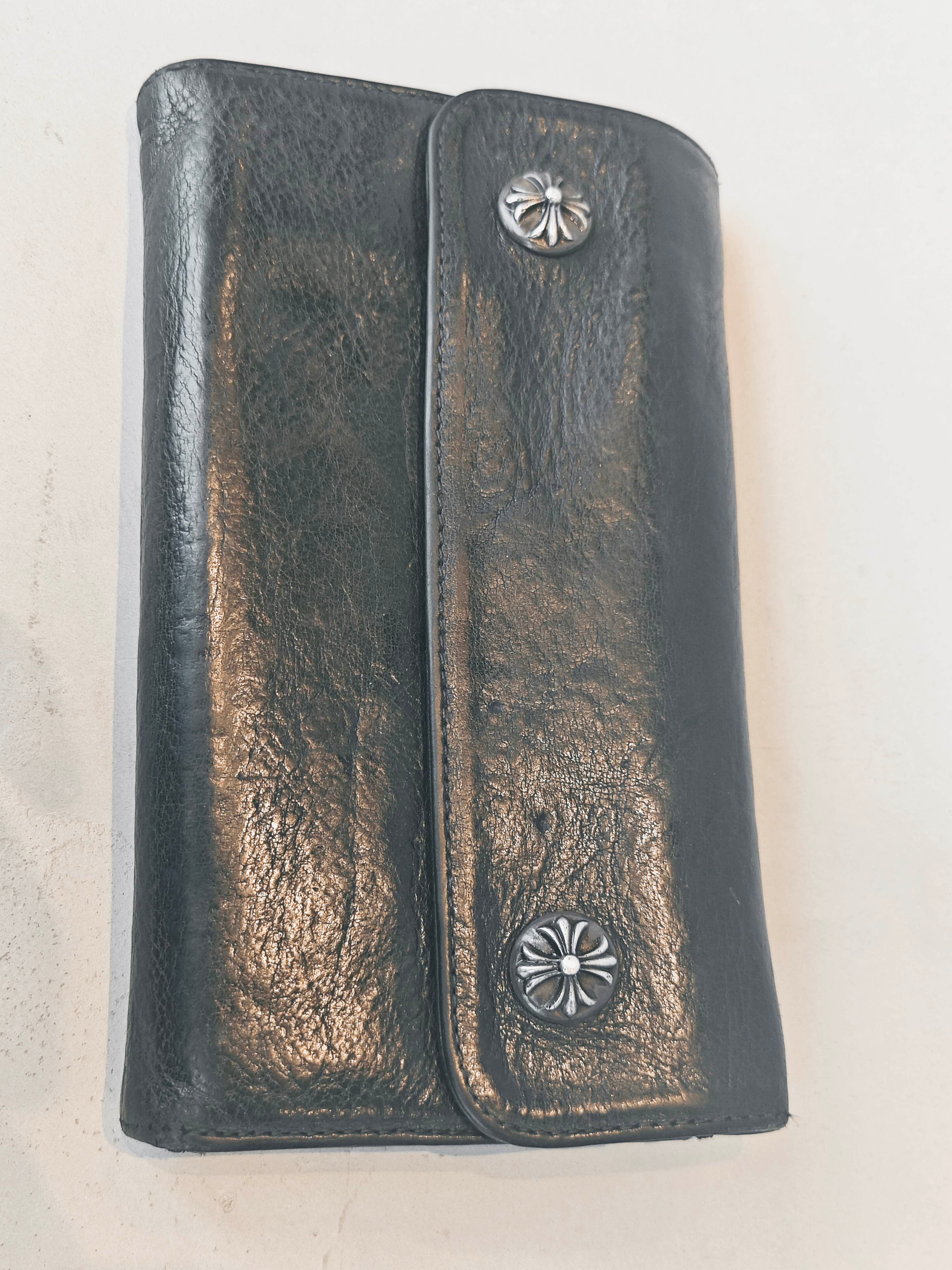 Chrome Hearts Wave Wallet Leather "Black"