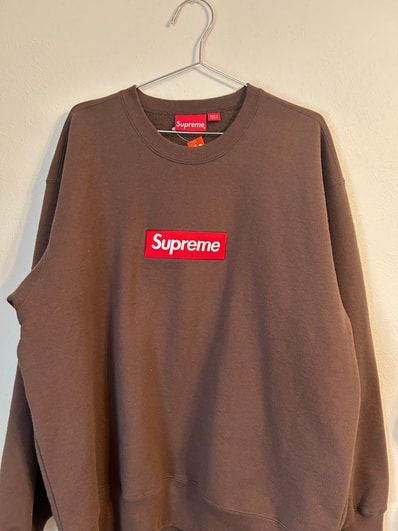 Supreme Box Logo Crewneck "Brown" (22FW)