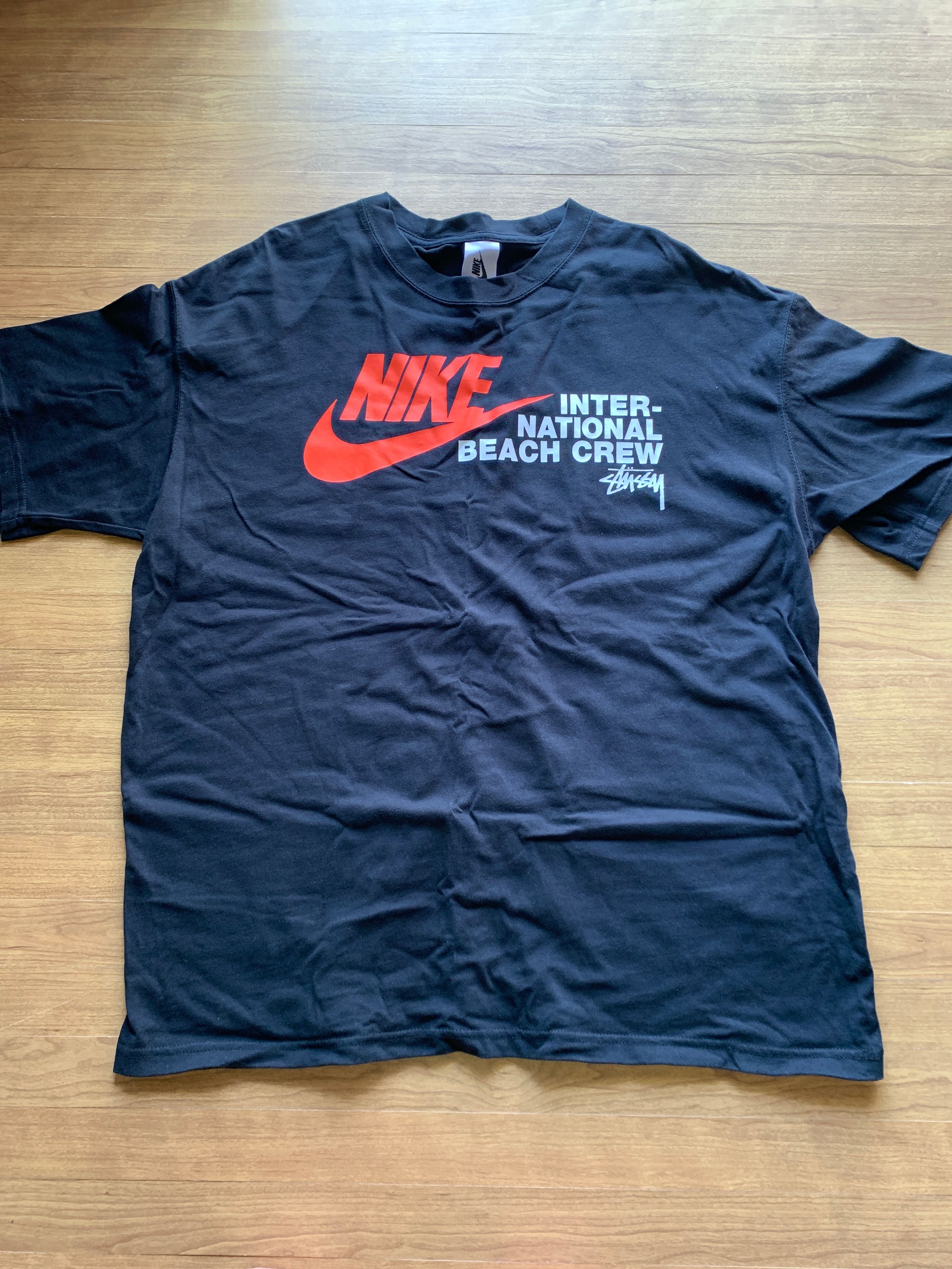 Nike x Stussy International Beach Crew T-Shirt "Black"