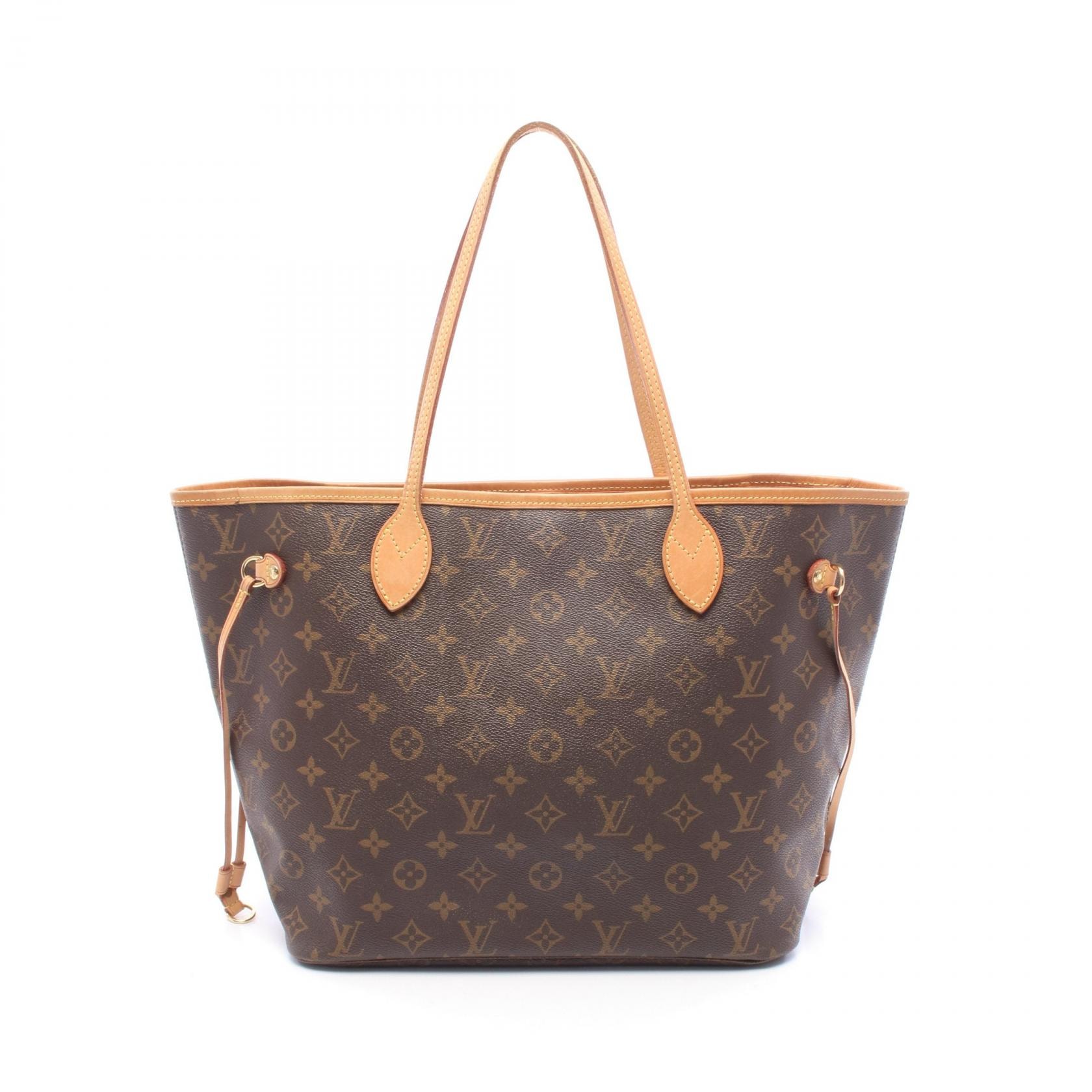 ルイ・ヴィトン LOUIS VUITTON ネヴァーフルMM トートバッグ バッグ PVCコーティングキャンバス レザー モノグラム レディース ブラウン系 M40156 【中古】