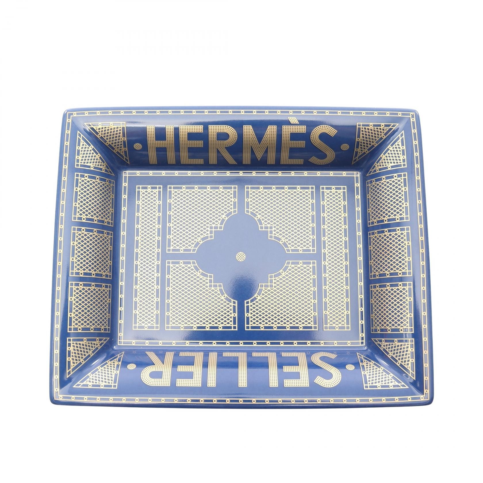未使用に近い】エルメス HERMES ヴィドポッシュ エルメスセリエ トレー