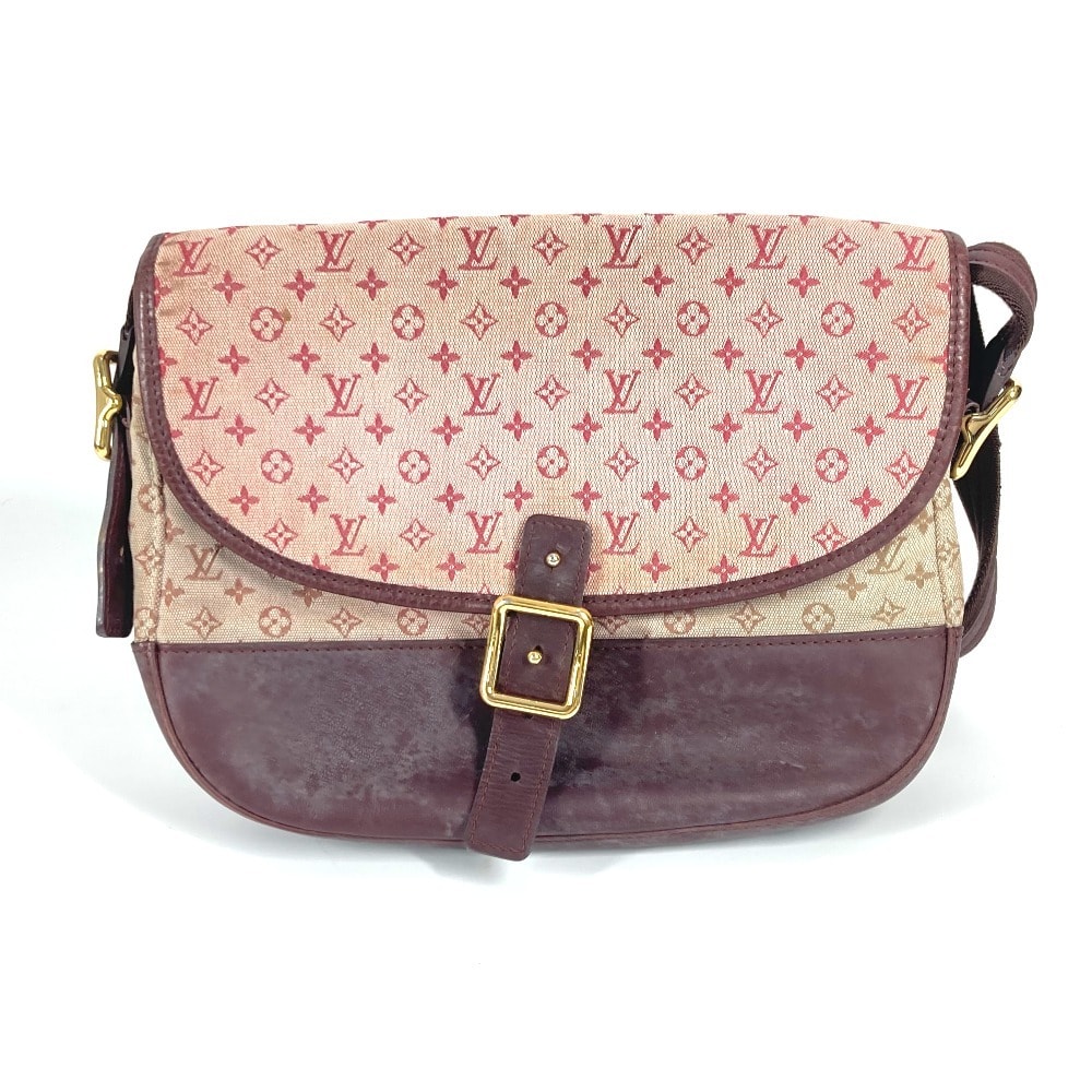 ルイヴィトン LOUIS VUITTON ベランジェール M92171 モノグラムミニ フラップ カバン 斜め掛け ポシェット ショルダーバッグ モノグラムミニキャンバス チェリー レッド