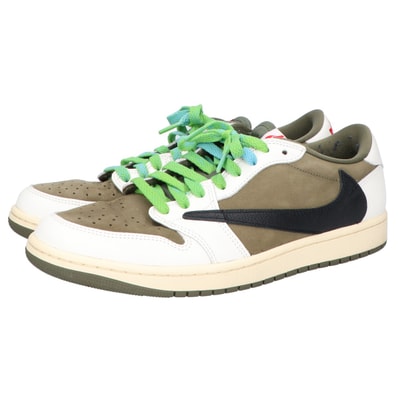 ナイキ 【×トラヴィススコット】DM7866-200 エアジョーダン1 ローカットスニーカー 28.5cm