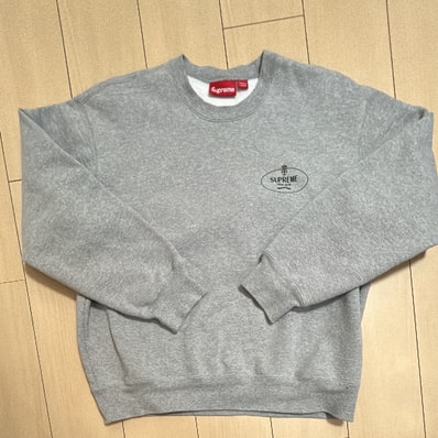 Supreme Crest Crewneck "Heather Grey"