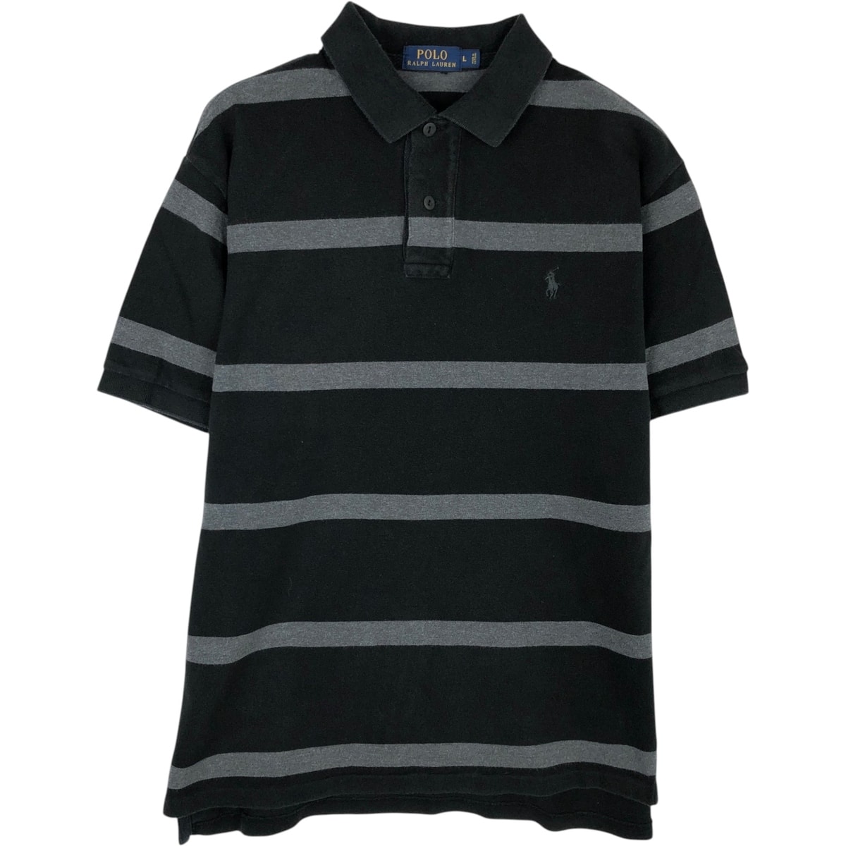 古着 ラルフローレン Ralph Lauren POLO RALPH LAUREN 半袖 ボーダー ポロシャツ メンズL相当/eaa618326