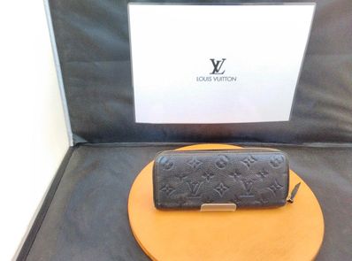 Louis Vuitton Monogram Empreinte Clemence Wallet "Noir"