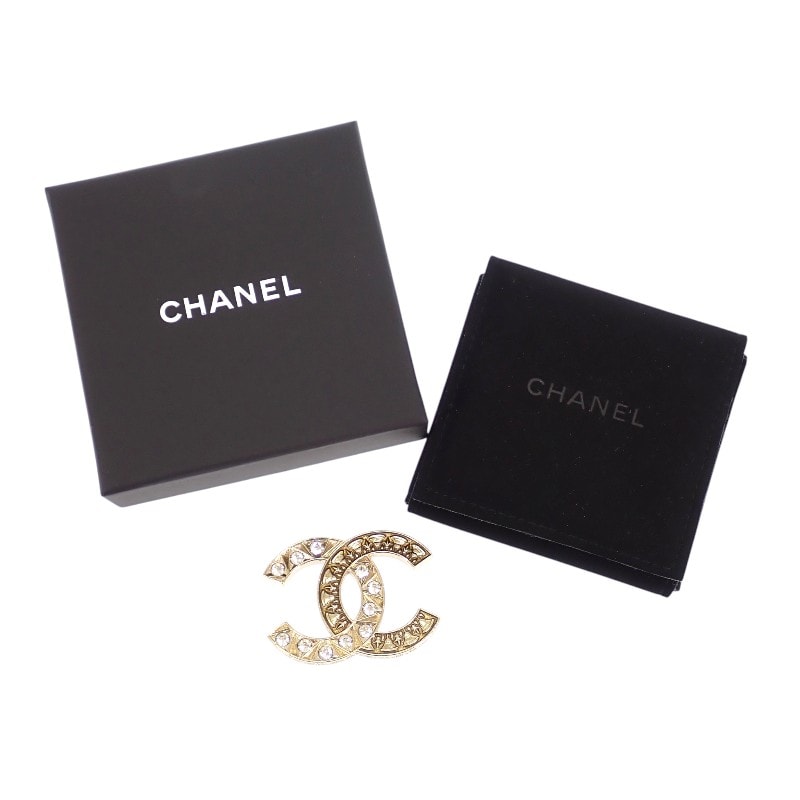 シャネル CHANEL ココマーク ブローチ メタル【中古】【Aランク】