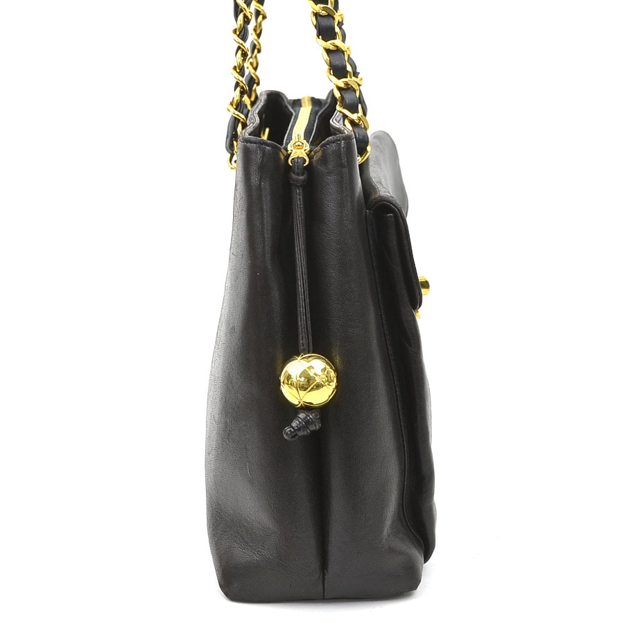 C (やや傷や汚れあり)】シャネル CHANEL ショルダーバッグ レザー
