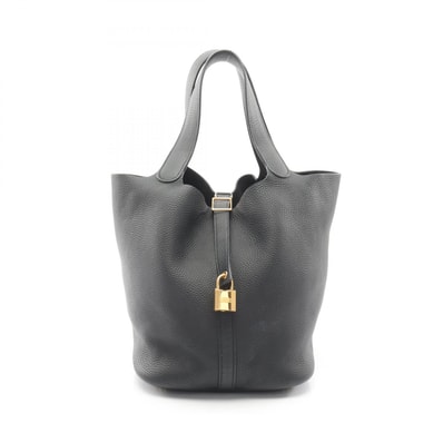 エルメス HERMES ピコタンロックGM ハンドバッグ バッグ レザー トリヨンクレマンス D刻印(2019年製造) レディース ブラック系 【中古】