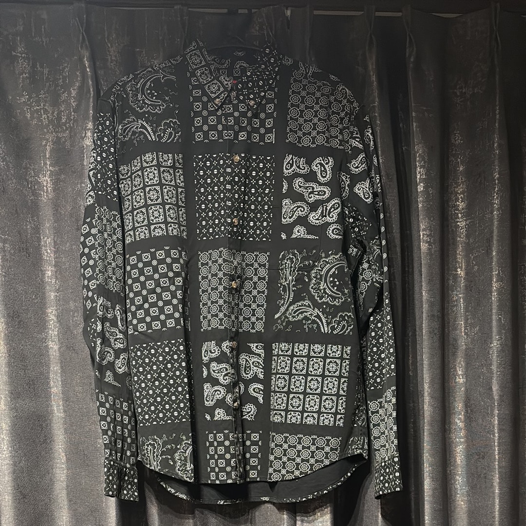 Supreme Paisley Grid Shirt "Black"