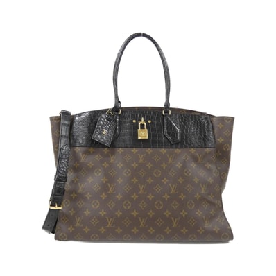 ルイヴィトン モノグラム+エキゾチック レザー シティ スティーマー XXL ショルダーバッグ