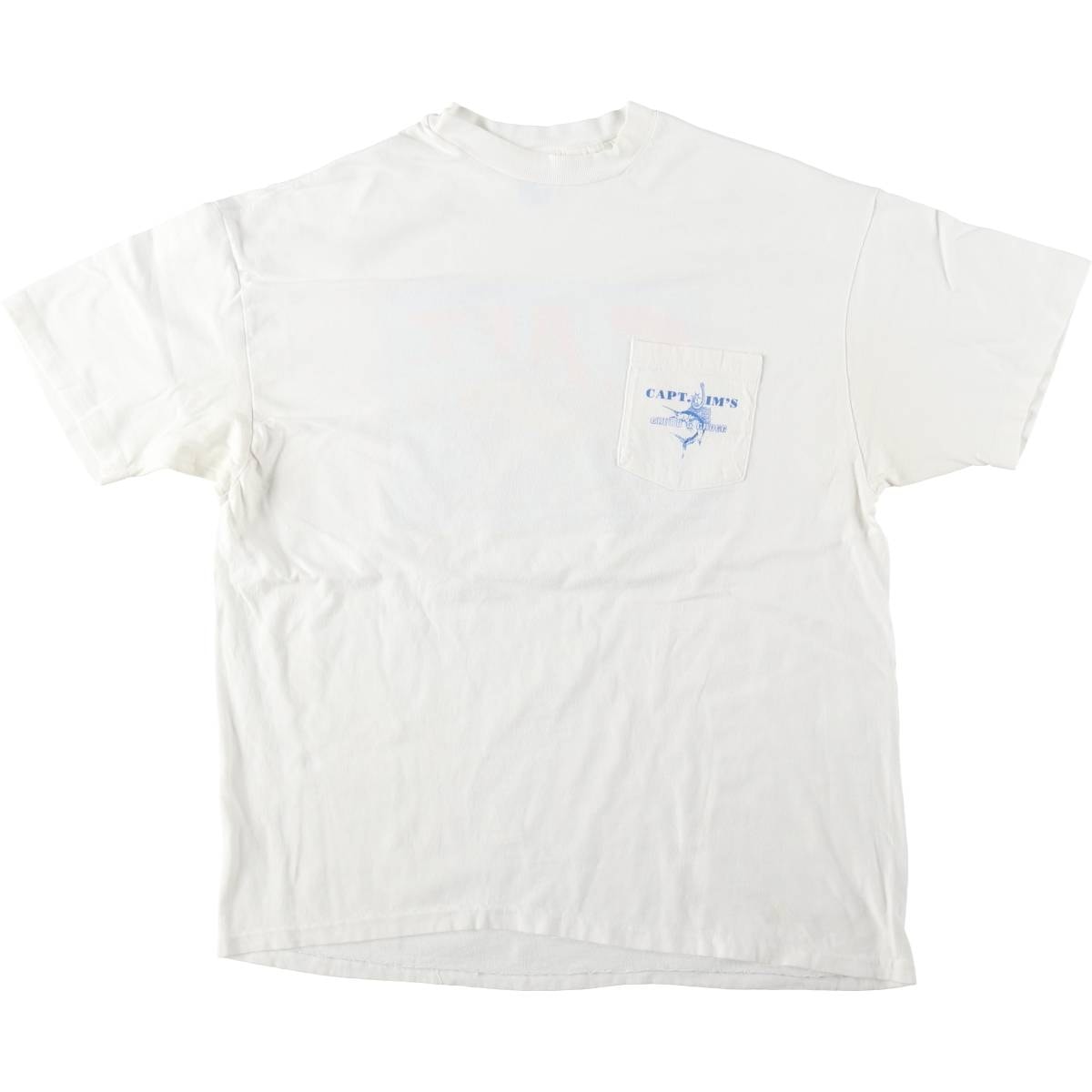 古着 90年代 ヘインズ Hanes BEEFY-T Capt. Jim's アドバタイジングTシャツ USA製 メンズXL相当 ヴィンテージ/eaa659647