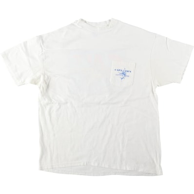 古着 90年代 ヘインズ Hanes BEEFY-T Capt. Jim's アドバタイジングTシャツ USA製 メンズXL相当 ヴィンテージ/eaa659647