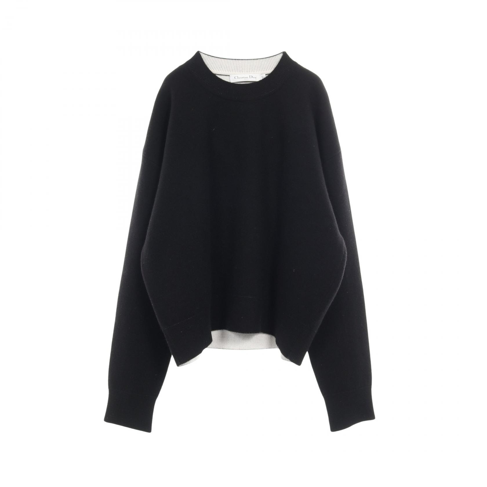 ディオール Dior J'ADIOR 8 ボクシーセーター ニット 衣料品 トップス カシミヤ レディース ブラック系 【中古】
