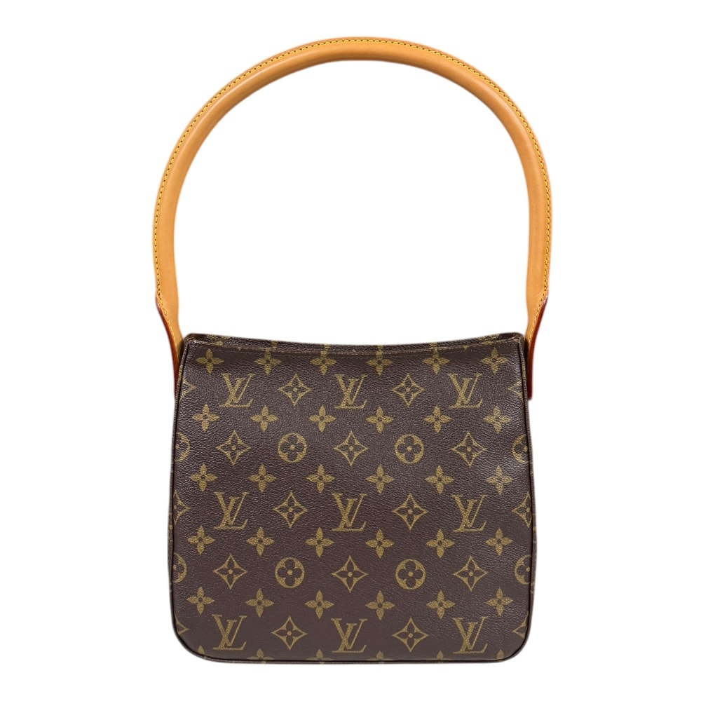 ルイヴィトン ルーピングMM モノグラム ショルダーバッグ モノグラムキャンバス M51146 ブラウン レディース LOUIS VUITTON  中古