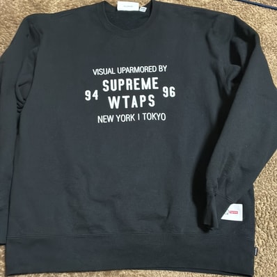 Supreme x WTAPS Crewneck "Black" 21274SPD-CSM03S