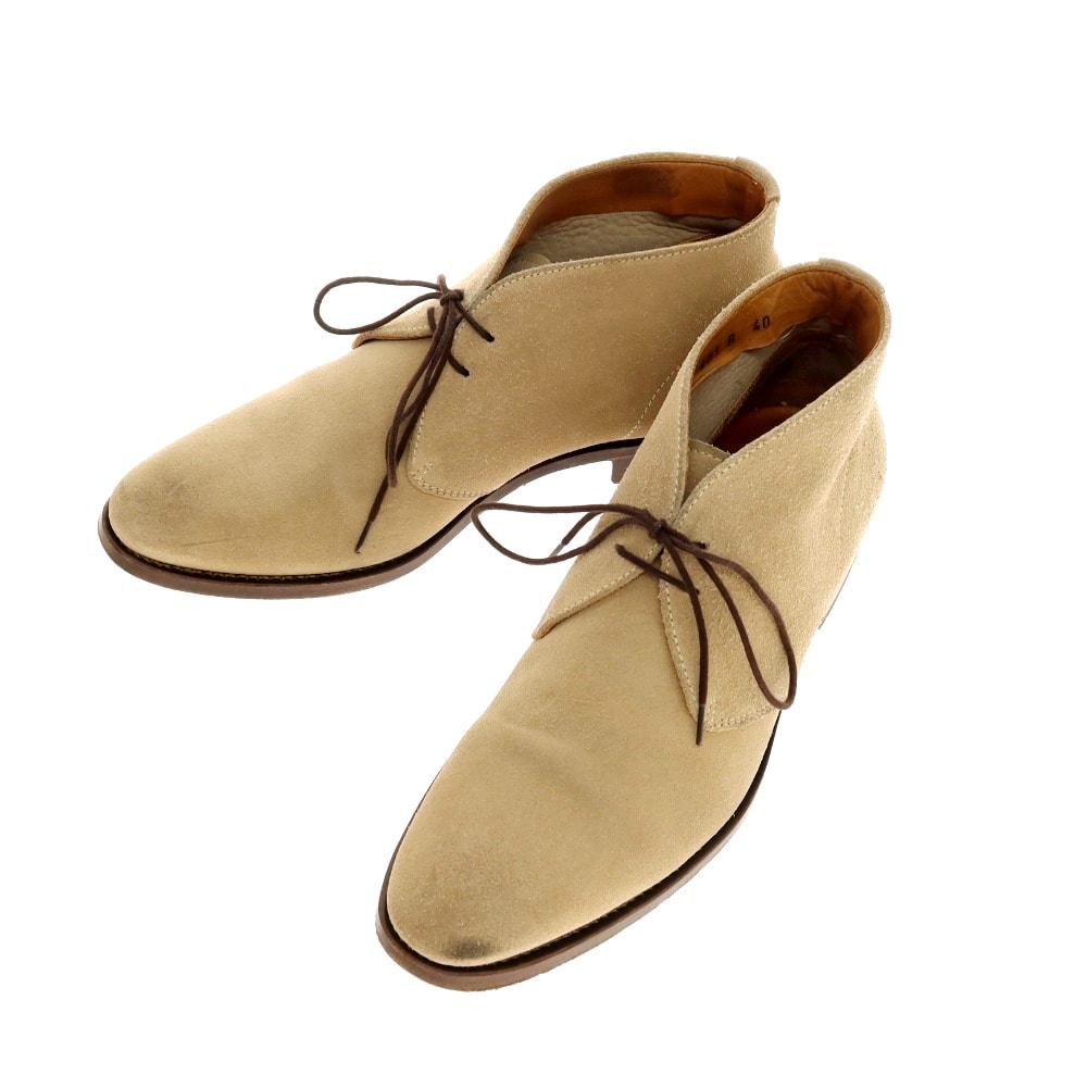 【中古】リーガル REGAL スエード チャッカブーツ ベージュ【サイズ40】【メンズ】