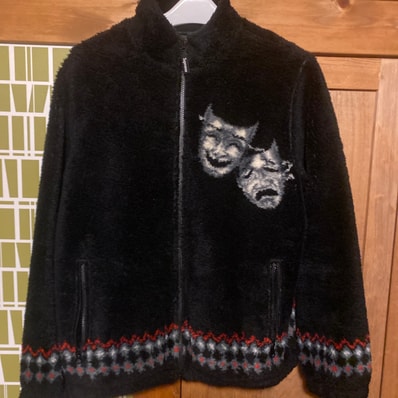 Supreme Drama Mask Fleece Jacket "Black"