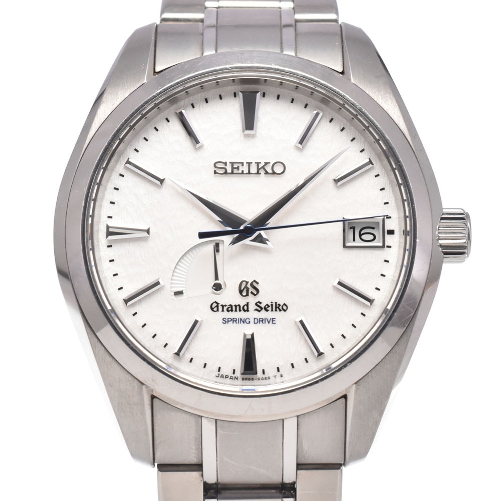 セイコー SEIKO SBGA011/9R65-0AE0 グランドセイコー ホワイト スプリングドライブ メンズ 箱・保証書付き 腕時計 N#151140