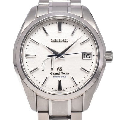 セイコー SEIKO SBGA011/9R65-0AE0 グランドセイコー ホワイト スプリングドライブ メンズ 箱・保証書付き 腕時計 N#151140
