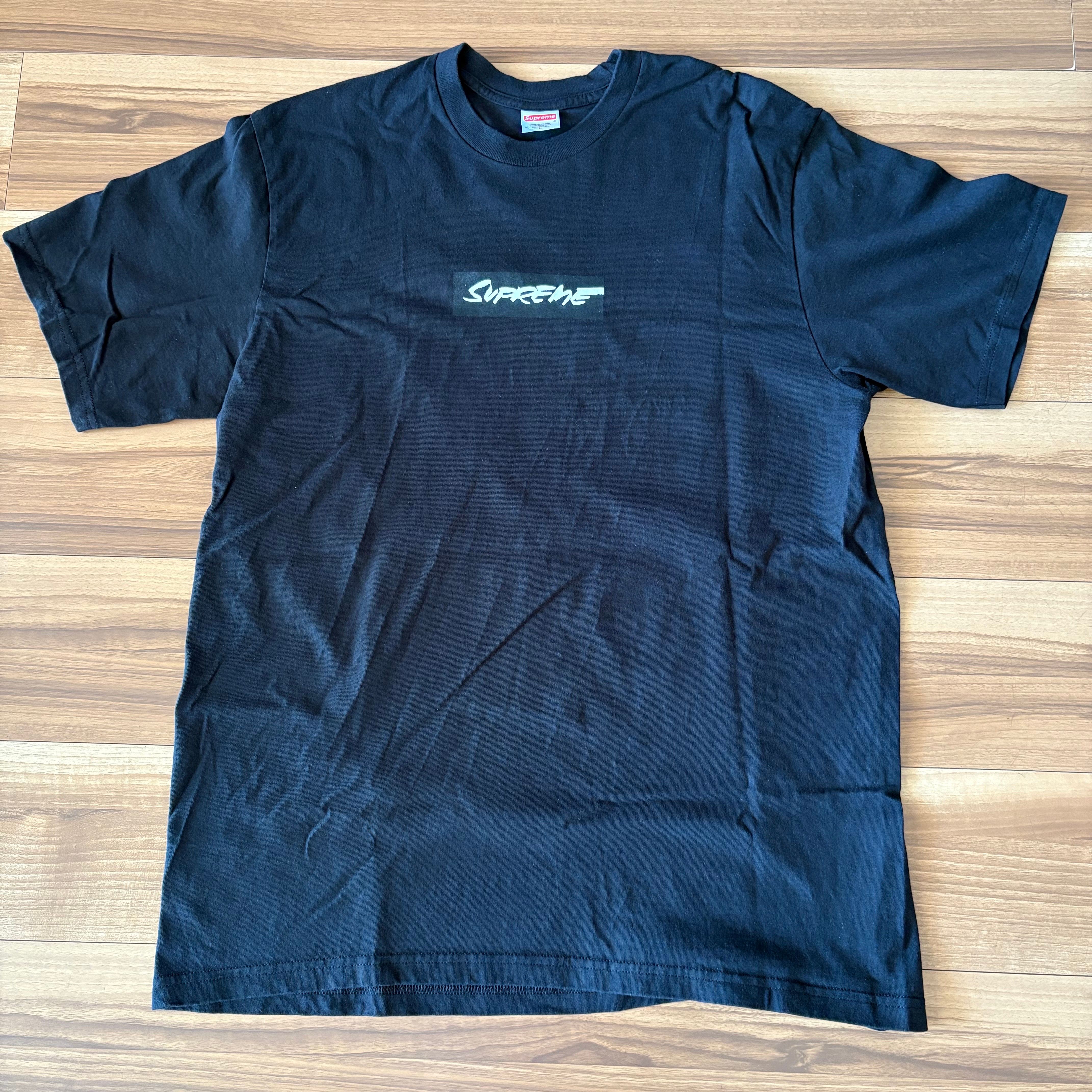 シュプリーム フューチュラ ボックス ロゴ Tシャツ "ブラック"