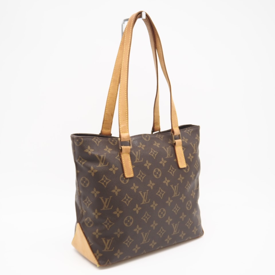 LOUIS VUITTON ルイ・ヴィトン モノグラム カバピアノ M51148 ハンドバッグ ブラウン コーティングキャンバス レザー レディース