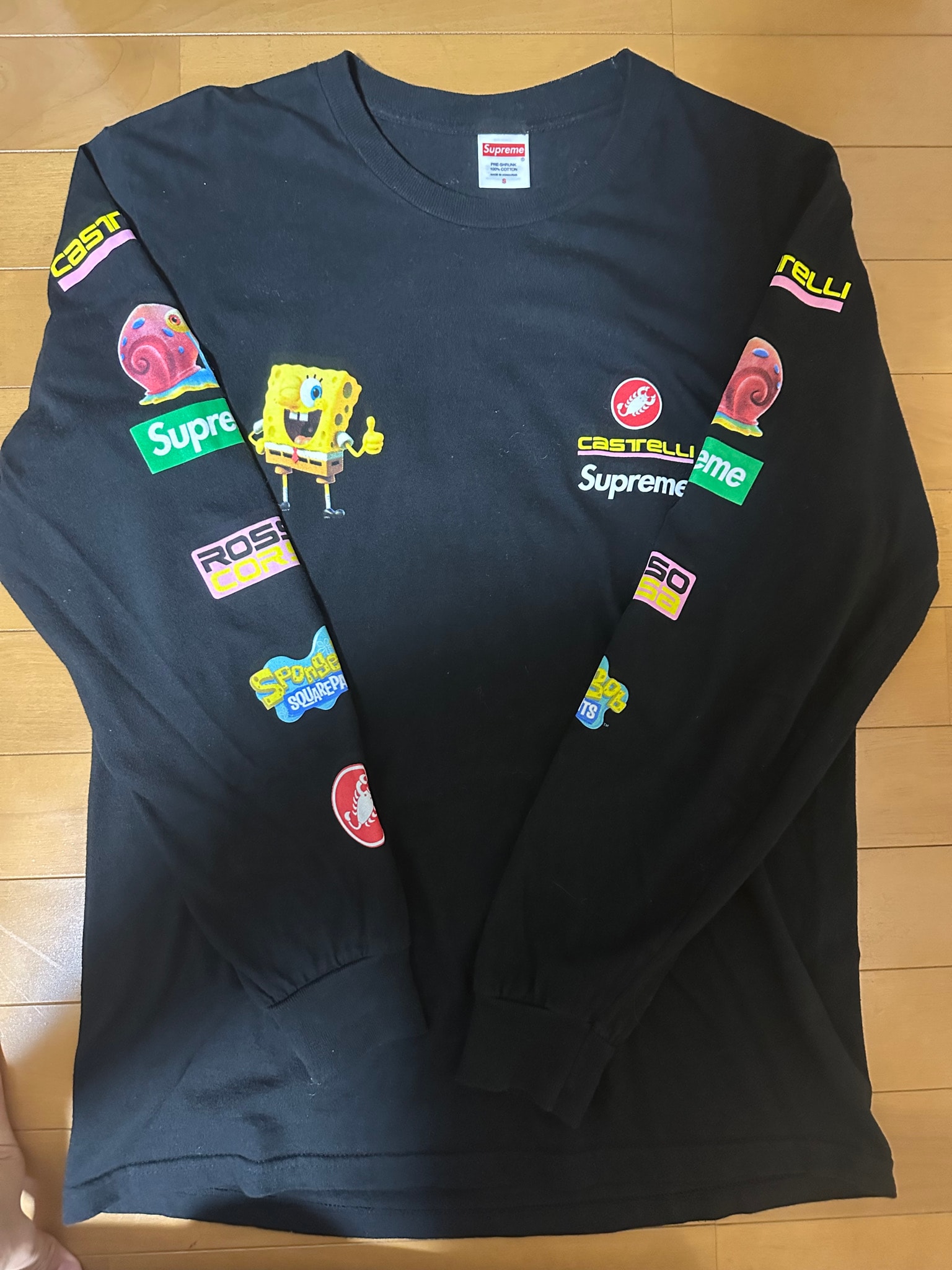 Supreme x SpongeBob Castelli Racing L/S Tee "Black"