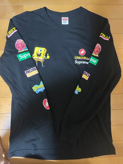 Supreme x SpongeBob Castelli Racing L/S Tee "Black"