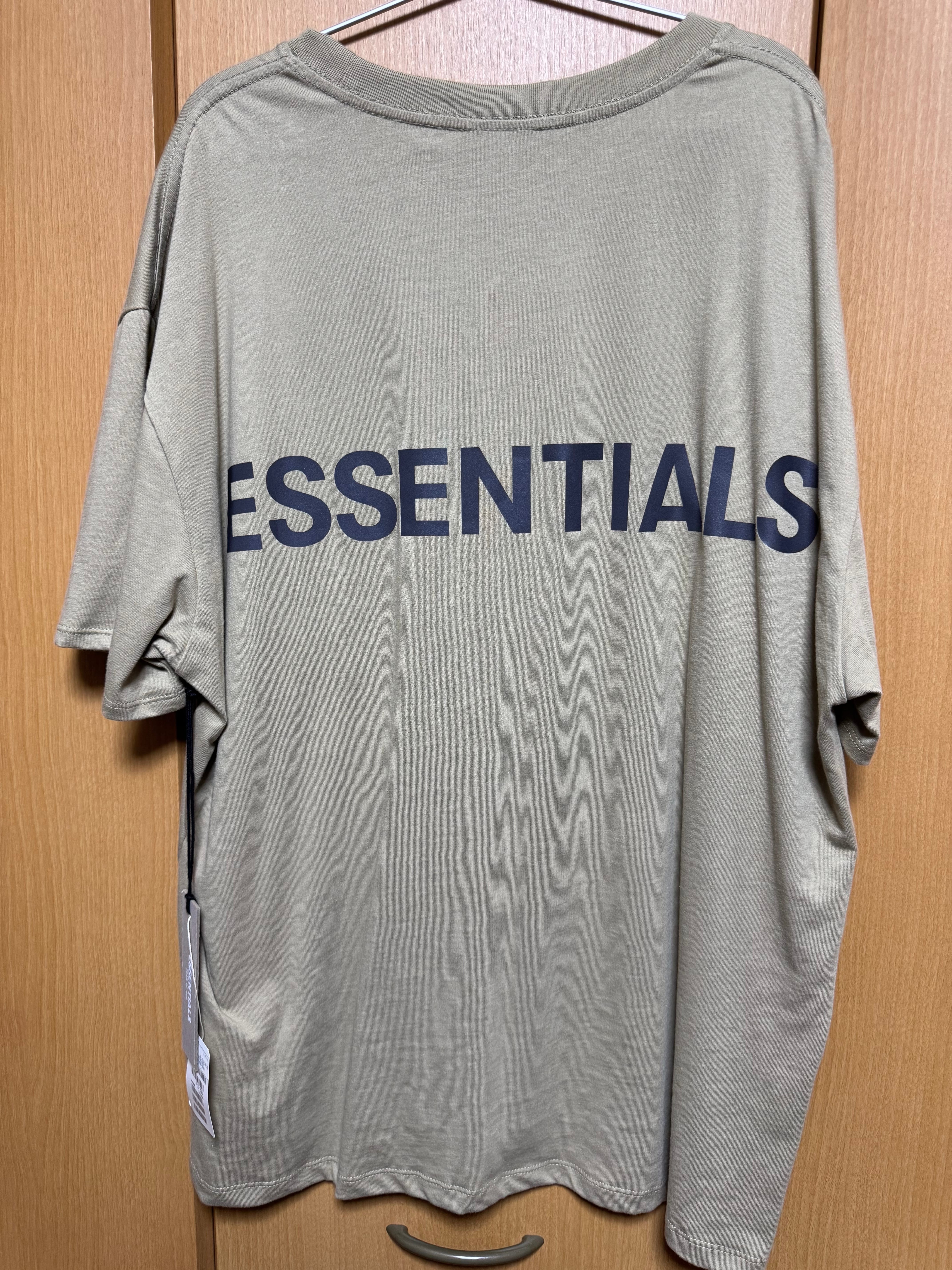 FEAR OF GOD ESSENTIALS 3M Logo Boxy T-Shirt "Cream"